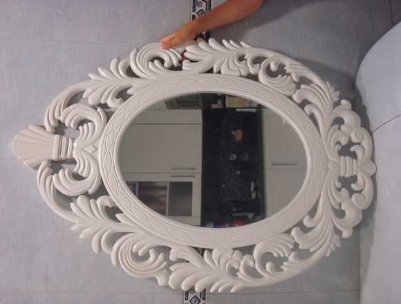 Espejo estilo barroco nuevo blanco
