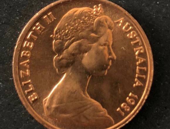 Moneda de Australia 1 cent. 1981 Elizabeth (nueva)