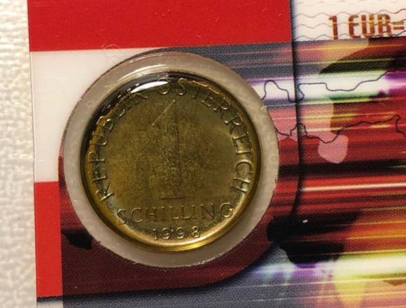 Coincard de Austria 1 schilling 1998 (nueva)