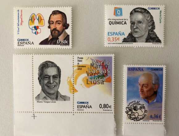 Lot of stamps from Spain - characters (New)