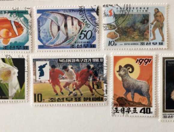 Lot of 11 CTO stamps with Korean g.o- varied
