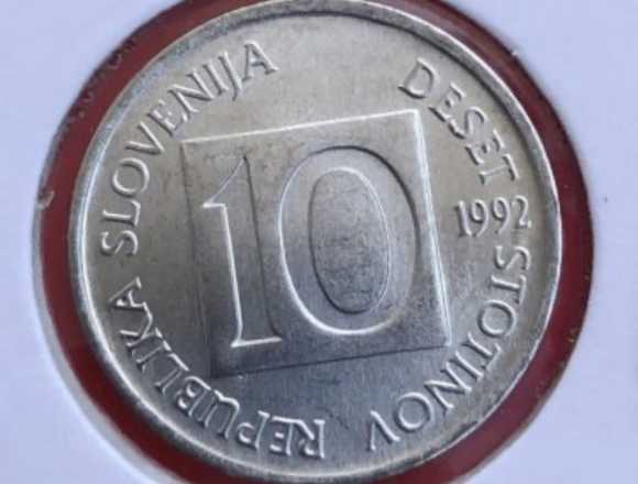 Slovenian currency 10 stotinov 1992 (SC)