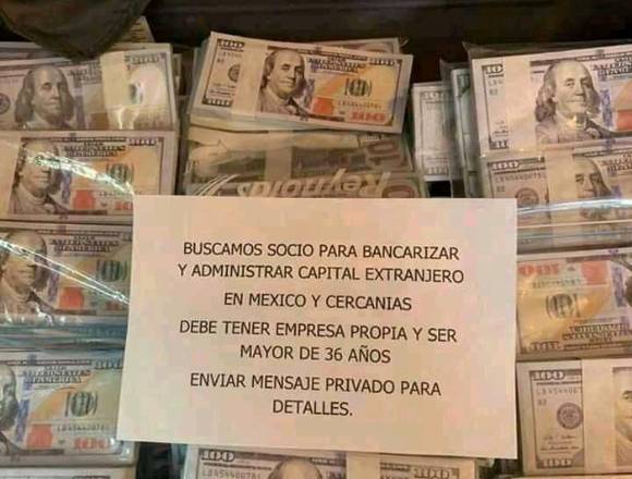 Busco socio con empresa para inversion