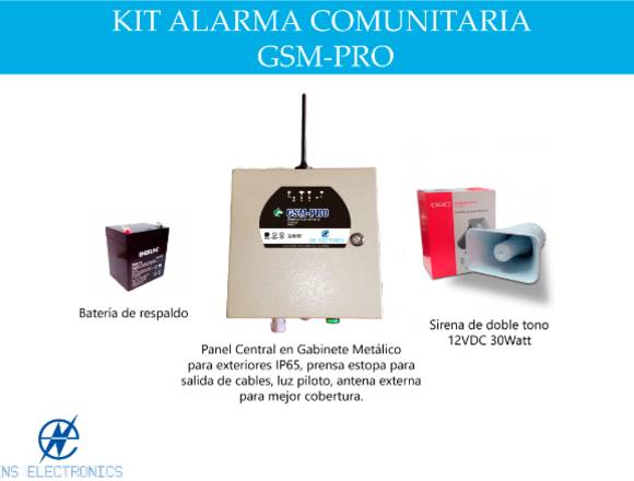 Kit Alarma Comunitaria Gsm 300