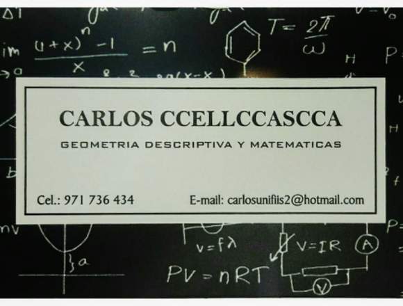 PROFESOR DE GEOMETRIA DESCRIPTIVA ONLINE