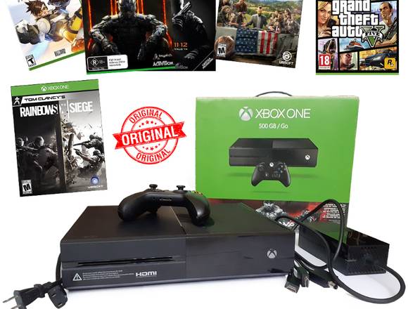 Xbox One 500GB 2 Controles 74 Juegos Originales