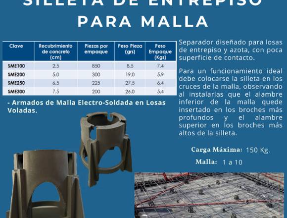 SEPARADOR DE ENTREPISO PARA MALLA 