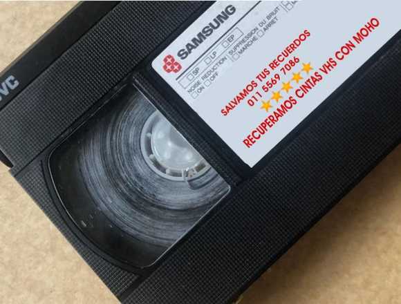 Recuperamos y Digitalizamos Cintas VHS y/o Moho