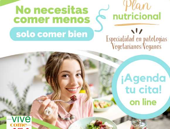 Plan nutricional, comer bien y mejor.