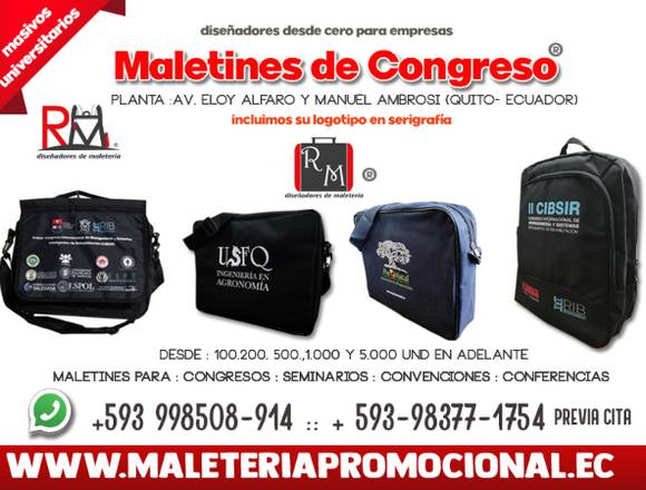 Fabricantes de Maletines y Bolsos de Congresos