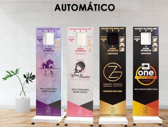 DISPENSADOR DE ALCOHOL GEL AUTOMATICO