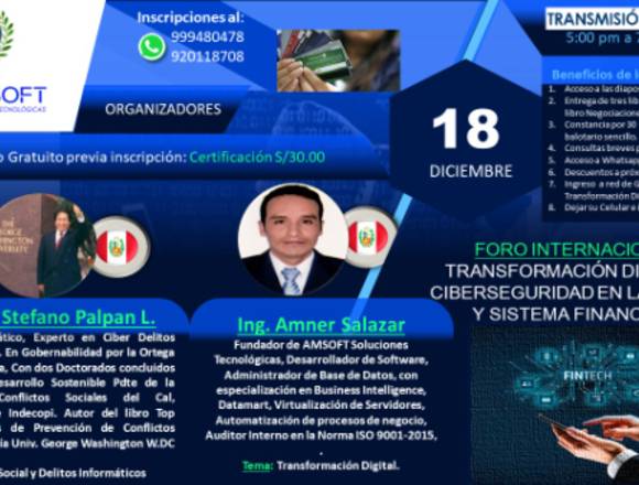 FORO INTERNACIONAL: 18 de Diciembre 2021