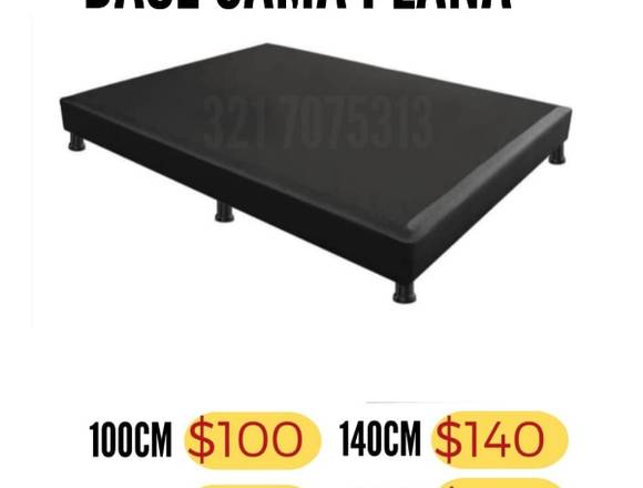 Base Cama Somier 100cm desde 100mil