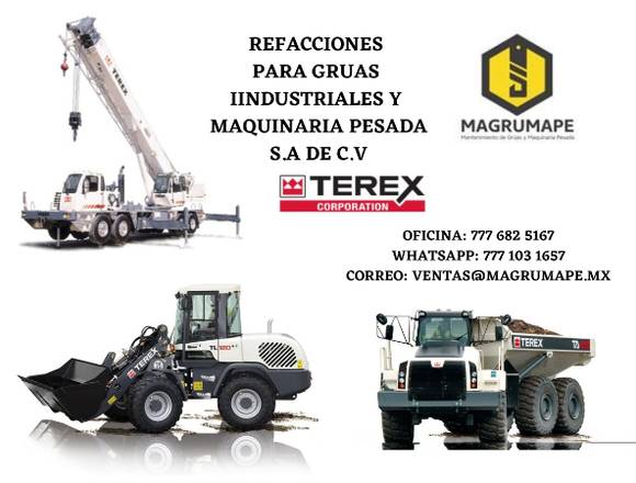 Tenemos todo tipo de refacciones TEREX