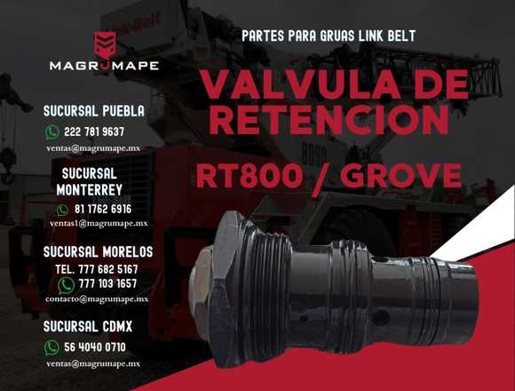 Valvula de Retención RT800/GROVE