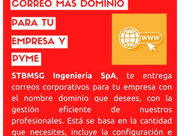 Correos corporativos + Dominio