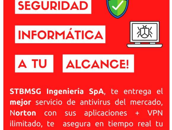 Antivirus con implementacion, vpn ilimitado.