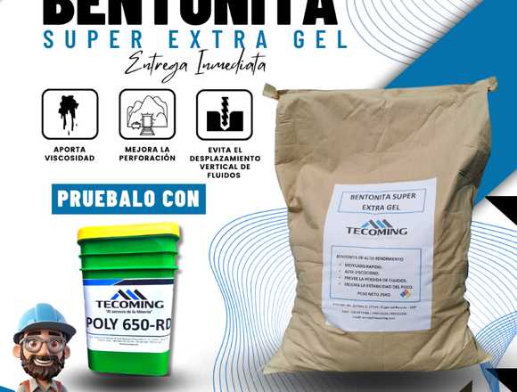 BENTONITA SUPER EXTRA GEL PARA PERFORACIÓN