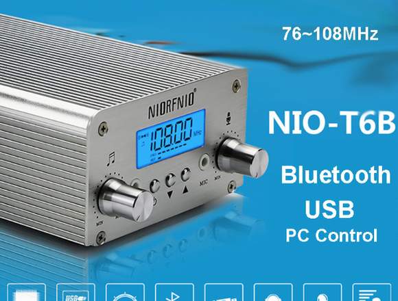 TRANSMISOR FM 15 W INALÁMBRICO BLUETOOTH ESTÉREO