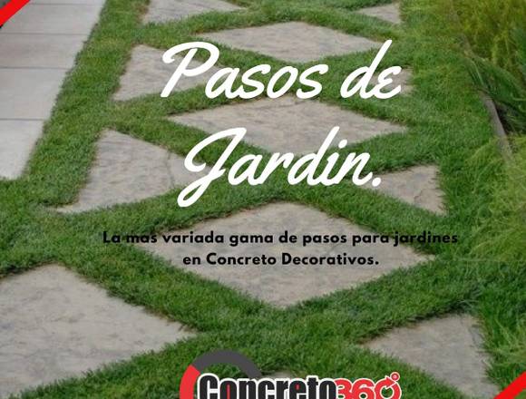 PASOS DE JARDIN DE CONCRETO