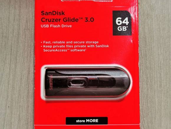 Sandisk Cruzer Flash Drive - 64gb Usb 3.0