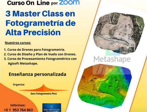 3 Cursos MASTERCLASS On Line en VIVO 