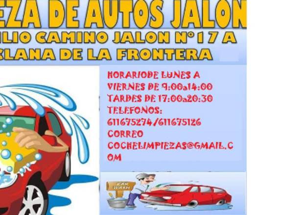 limpieza de coches,monovolumen,furgonetas etc