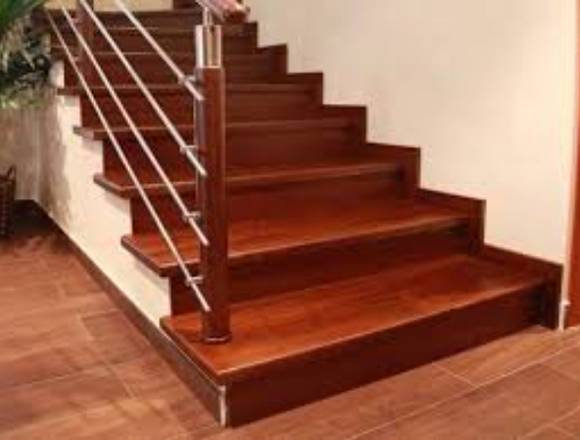 INSTALACION DE PISOS Y ESCALERAS EN MADERA 