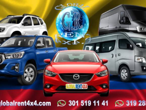 CAMIONETAS 4X4 CON PLATON Y VAN ALQUILER EMPRESAS