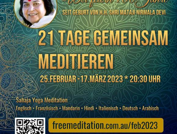 Kostenlos Sahaja Yoga 21. Tagen Online Meditation