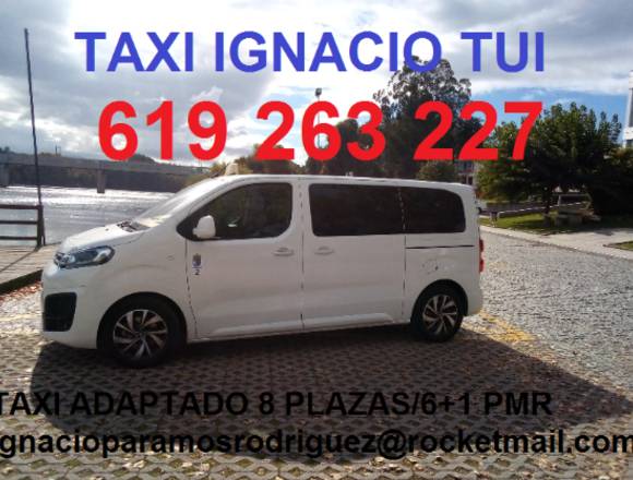 Taxi Ignacio Tui,servicio 24 hTaxi 8 Plazas/6+1PMR