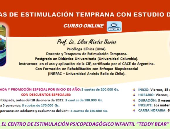 ESTIMULACIÓN TEMPRANA - CURSO ONLINE