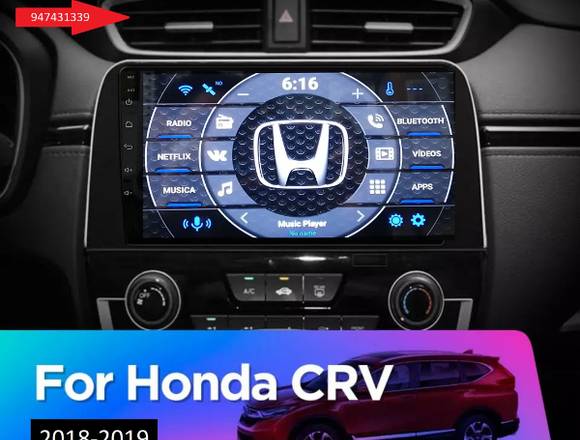 Nueva Radio Honda Crv 2017 2018 Android 9.1