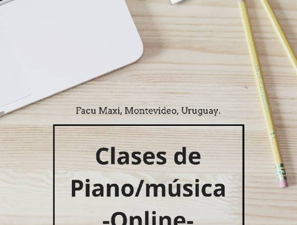 Clases de Piano y teoría musical ONLINE