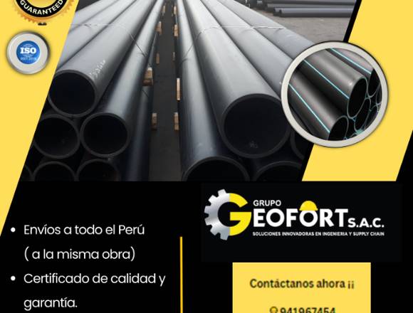 VENTA E INSTALACION DE TUBERIA LISA HDPE,GEOFORT