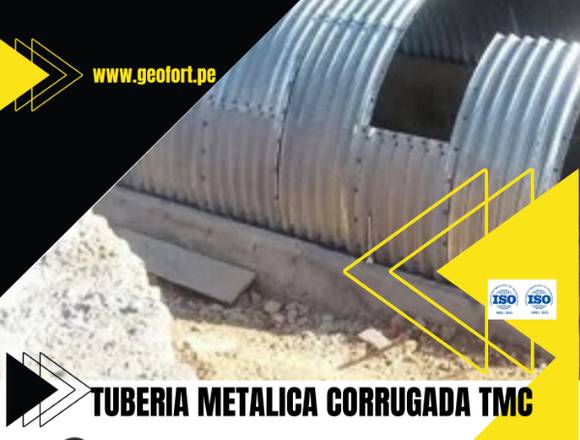 TUBERIA METALICA CORRUGADA TMC,MP68, MP152,GEOFORT