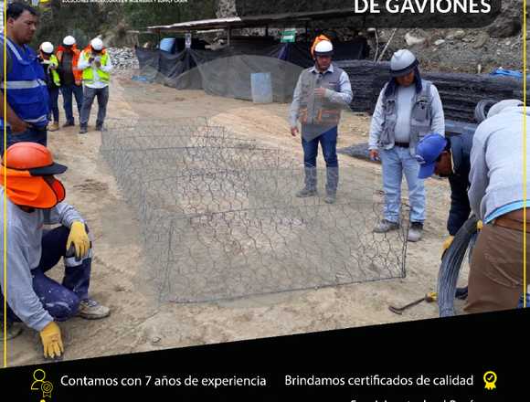 DISEÑO E INSTALACIÓN DE GAVIONES 