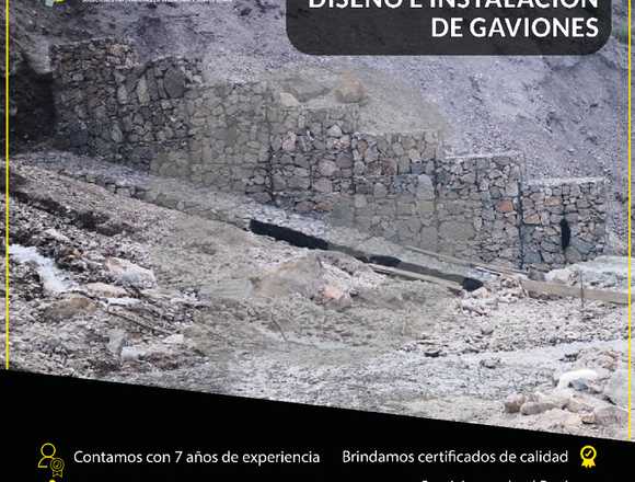 DISEÑO E INSTALACIÓN DE GAVIONES