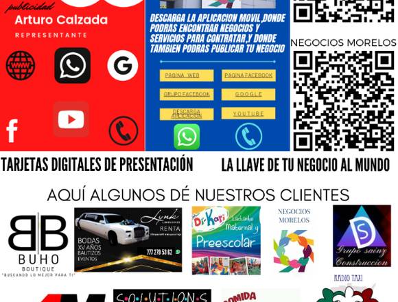 Tarjetas digitales de presentacion