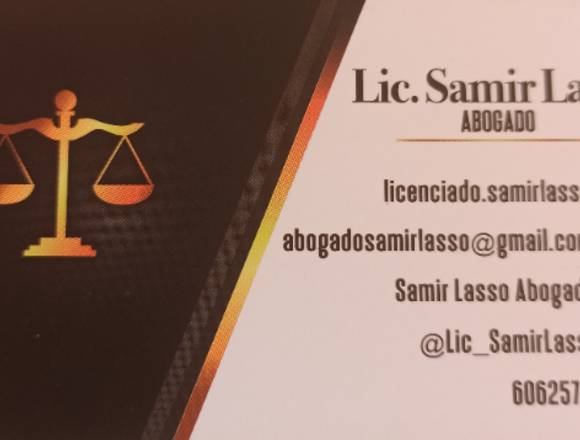 Asesoría servicios Legales Lic. Samir Lasso 