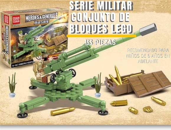 Bloques Lego Cañon Militar 133 Piezas