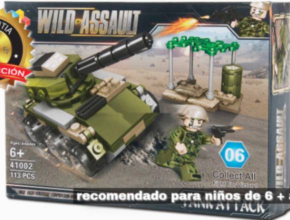 Conjunto De Bloques Lego Tanque Militar