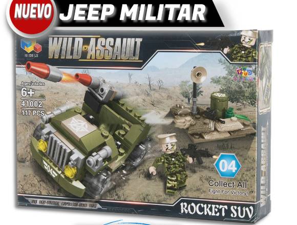 Conjunto De Bloques Lego Jeep Militar 117 piezas