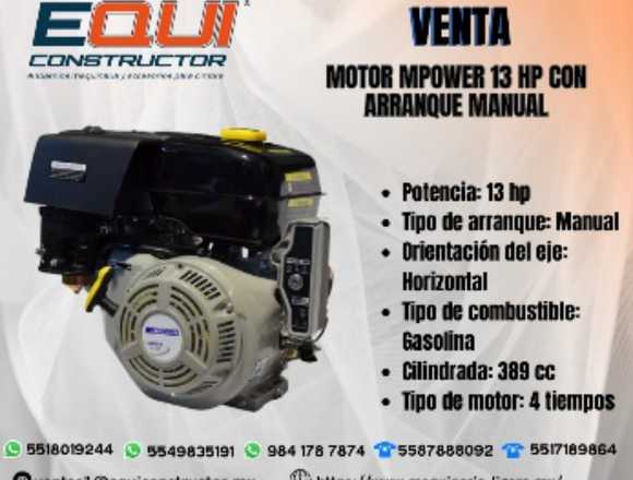Motor Mpower 13 hp motor a gasolina 