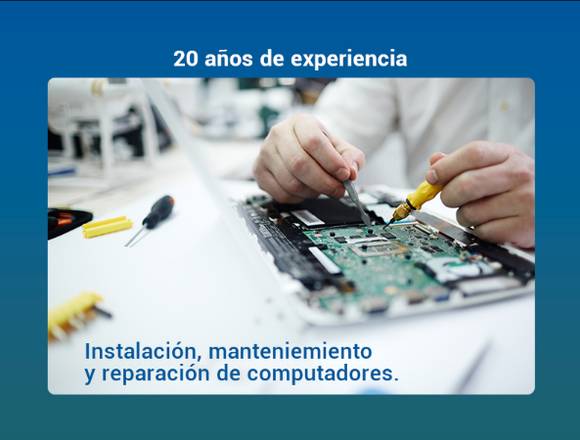 Mantenimiento y reparación de computadores.