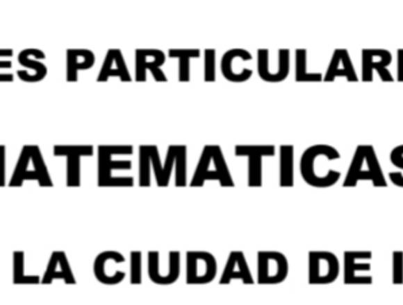 CLASES PARTICULARES DE MATEMÁTICAS CIUDAD DE ICA