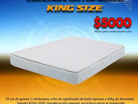 Colchon king size ortopédico en monterrey 