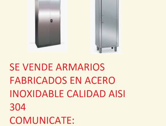 SE VENDE ARMARIOS FABRICADOS EN ACERO INOXIDABLE