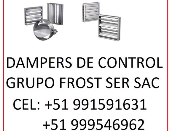 DAMPERS Y COMPUERTAS DE CONTROLS