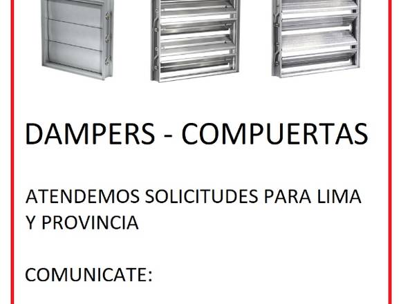 DAMPERS - COMPUERTAS